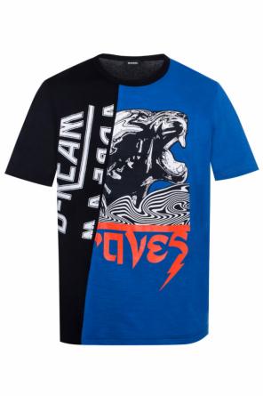 T-shirt z nadrukiem z napisami, zdjęcie 1 T-shirt z nadrukiem z napisami od Diesel